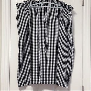 Ava & Viv Gingham Picnic Midi Paper Bag Skirt